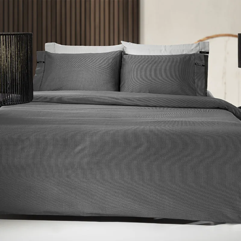 Σεντόνι Μεμονωμένο King Size 180X200+35 Guy Laroche Minimal Black Με Λάστιχο (180x200+35)