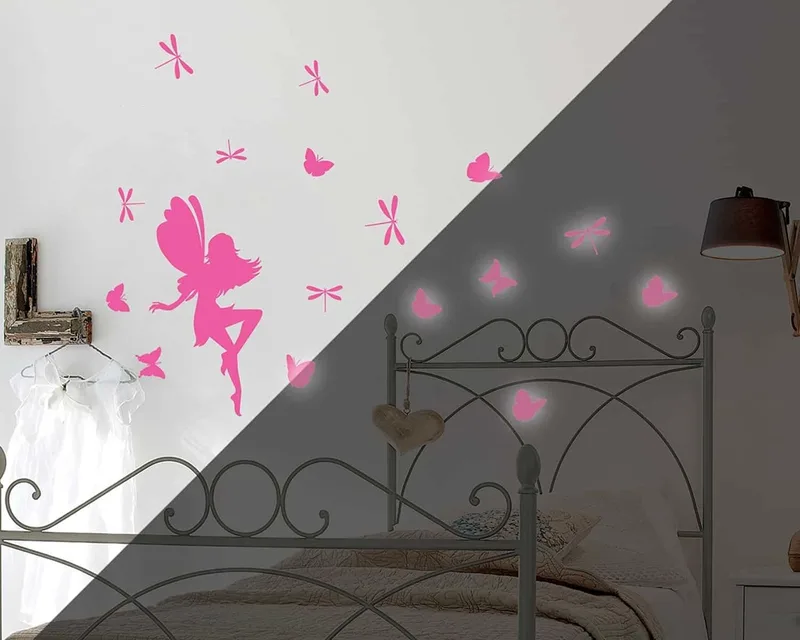Αυτοκόλλητα Φωσφορίζοντα Τοίχου Medium Ango Fairy Glow 79226