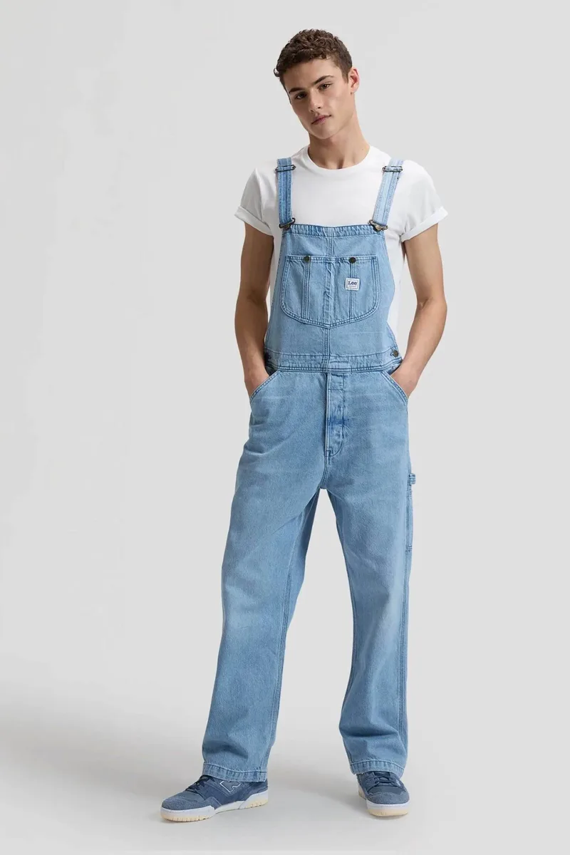 Lee ανδρική denim ολόσωμη φόρμα αμάνικη με κουμπιά "Workwear" - 112376913 Denim Blue