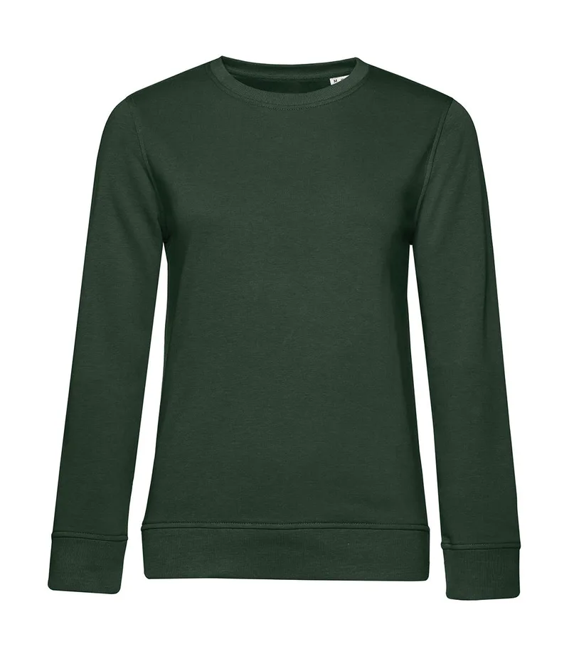 Γυναικείο Φούτερ WW32B B & C Organic Crew Neck French Terry Forest Green