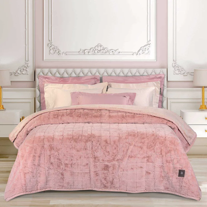 Κουβέρτα Γούνινη Υπέρδιπλη Greenwich Polo Club 3499 Salmon 220x240