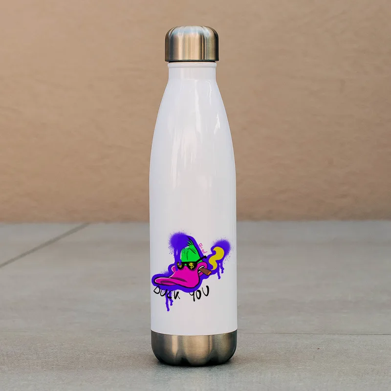 Duck You - Μπουκάλι Θερμός 500ml - Λευκό
