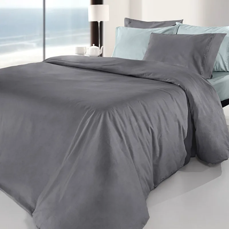 Σεντόνι Μεμονωμένο Διπλό 200X265 Guy Laroche Color Plus Anthracite Χωρίς Λάστιχο (200x265)
