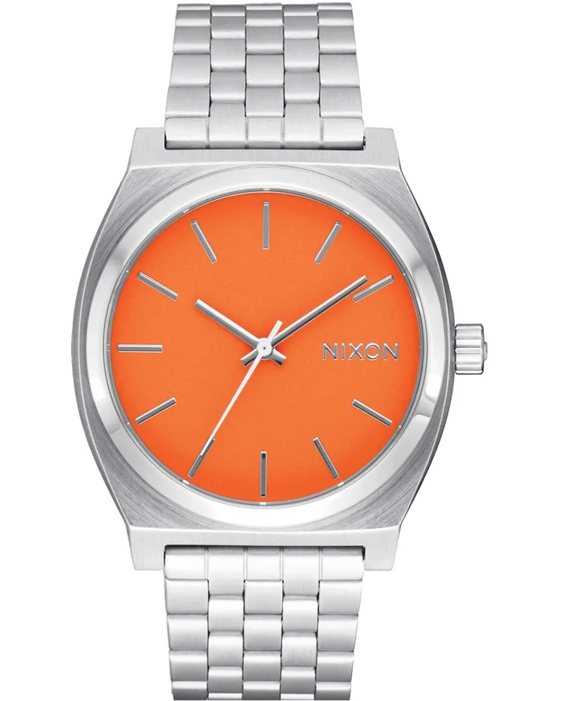 NIXON Time Teller - A045-5212-00 Silver case with Stainless Steel Bracelet