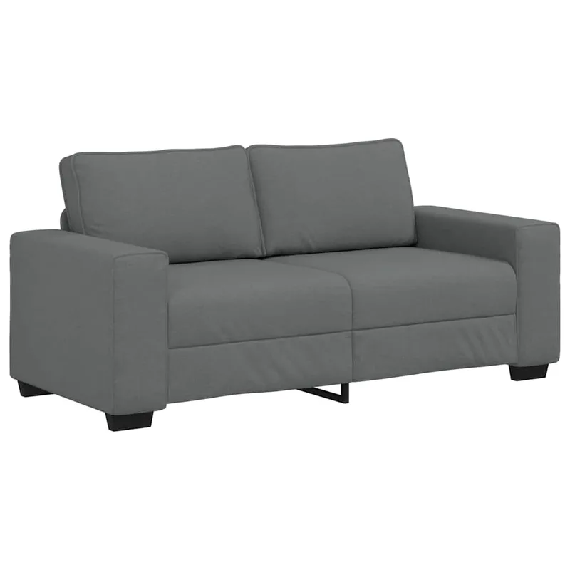 vidaXL Διθέσιος Καναπές Σκούρο Γκρι 180x77x82 εκ. Ύφασμα