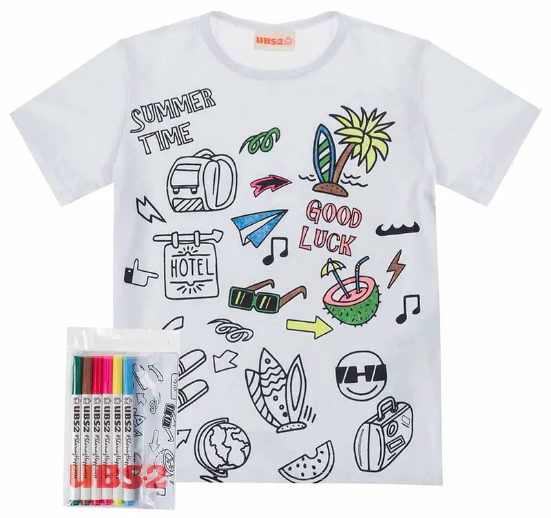 T-SHIRT UBS2 E219373-999 ΛΕΥΚΟ (12 ΕΤΩΝ)-(152 CM)