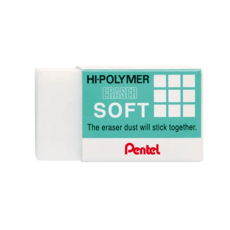 Γόμα Λευκή για Μολύβι HiPolymer Soft Pentel Μικρή ΖΕS-05