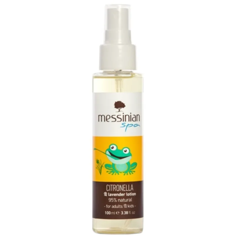 Messinian Spa Citronella & Lavender Body Lotion Εντομοαπωθητική Ενυδατική Λοσιόν Σώματος με Άρωμα Σιτρονέλα & Λεβάντα για Ενήλικες & Παιδιά 100ml