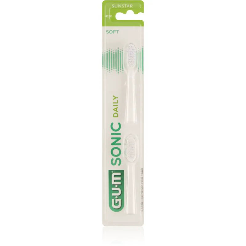 G.U.M Sonic Daily ανταλλακτική κεφαλή White 2 τμχ
