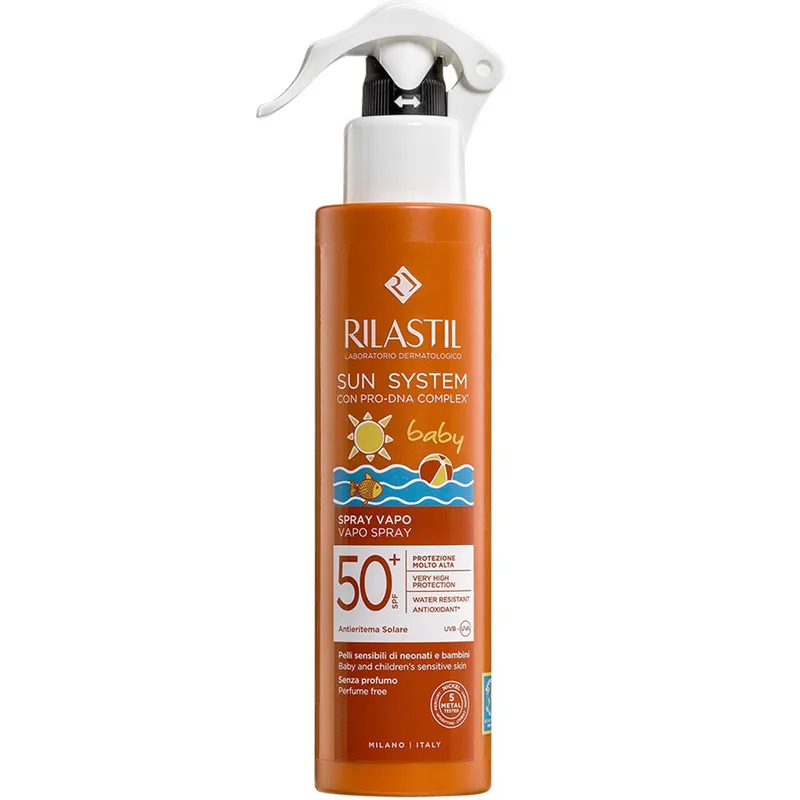 Rilastil Sun System Baby Vapo Spray Spf50+ Βρεφικό Αντηλιακό Γαλάκτωμα Σώματος Πολύ Υψηλής Προστασίας σε Spray, Κατάλληλο από 1 Έτους 200ml