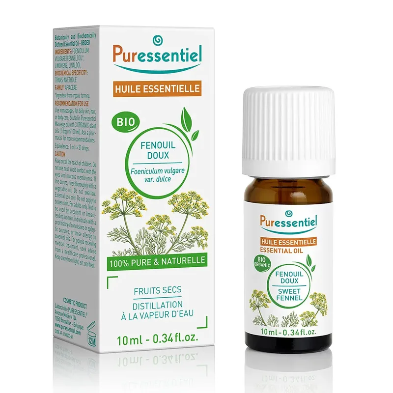 Organic Sweet Fennel Essential Oils Puressentiel 10ml