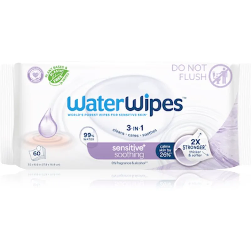 WaterWipes Soothing Clean παιδικά απαλά υγρομάντηλα 60 τμχ