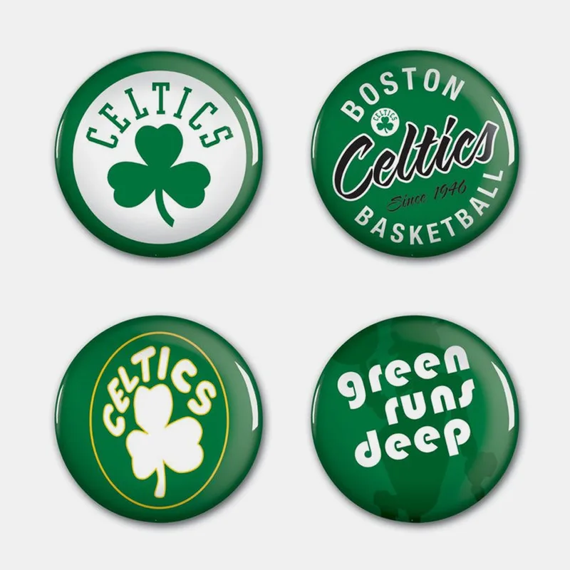 Wincraft Nba Btn 4Pk B Celtics (9000179209_30779)