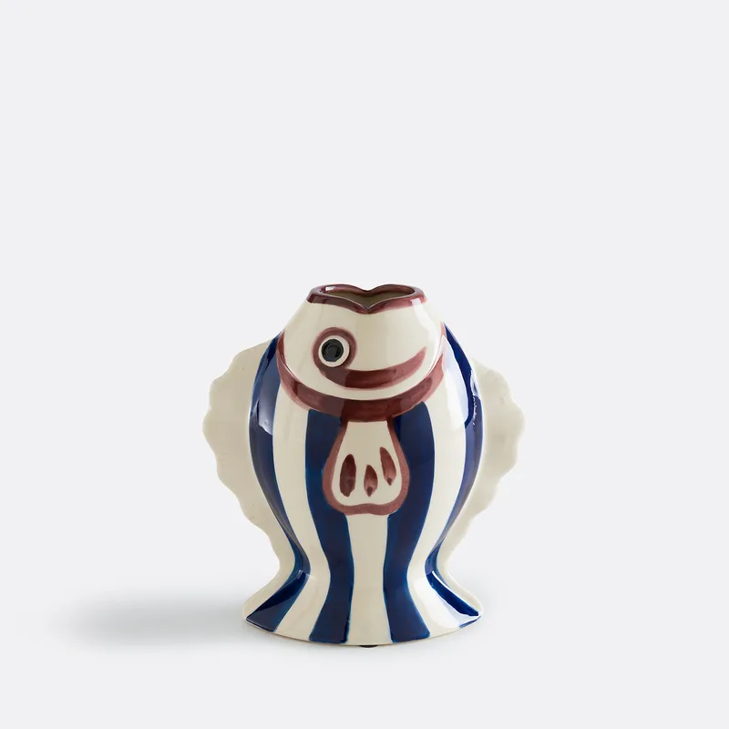 Βάζο σε σχήμα ψαριού Μ13xΥ24cm