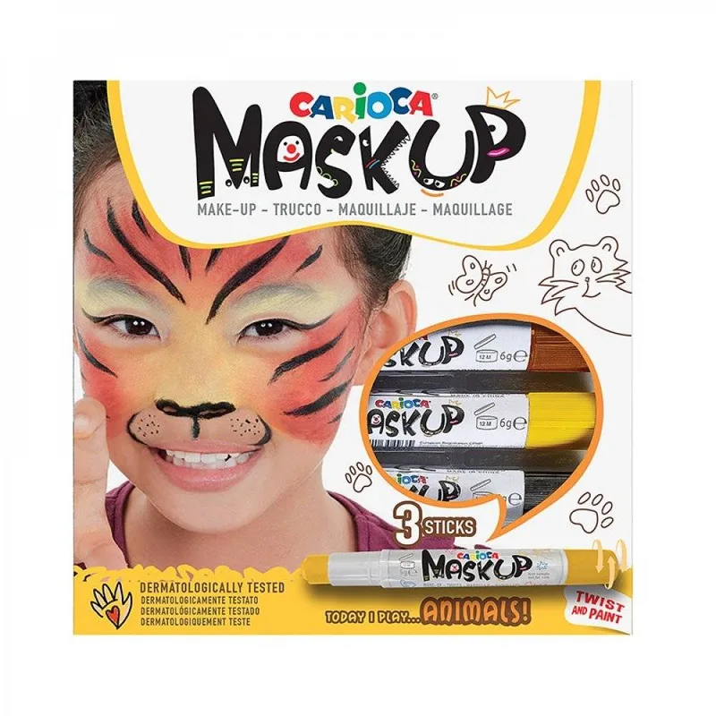 CARIOCA ΜΑΡΚΑΔΟΡΟΙ MASK UP 3 τμχ ANIMALS
