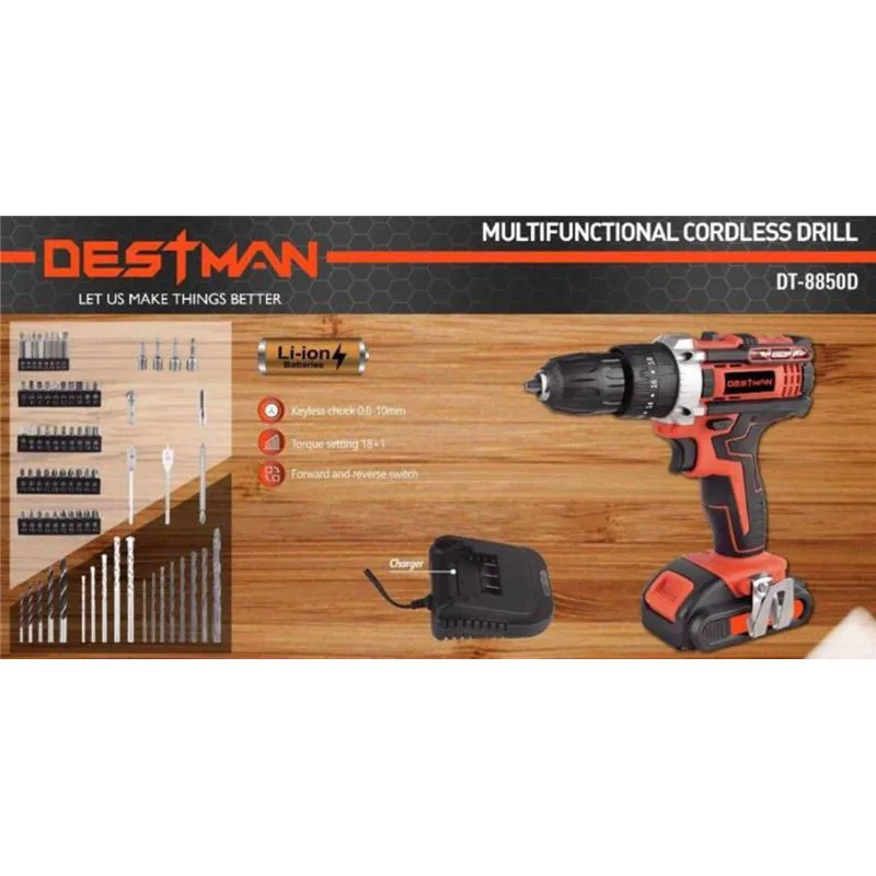 Destman DT-8850D Κρουστικό Δραπανοκατσάβιδο Μπαταρίας 20V 1x1.5Ah