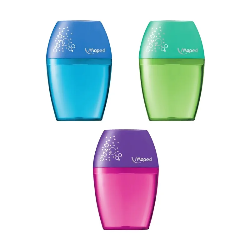 Ξύστρα μονή Maped Shaker (3 συνδυασμοί χρωμάτων)