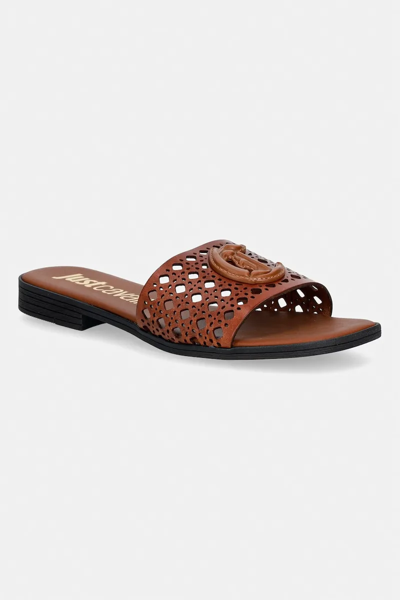 Δερμάτινες παντόφλες Just Cavalli