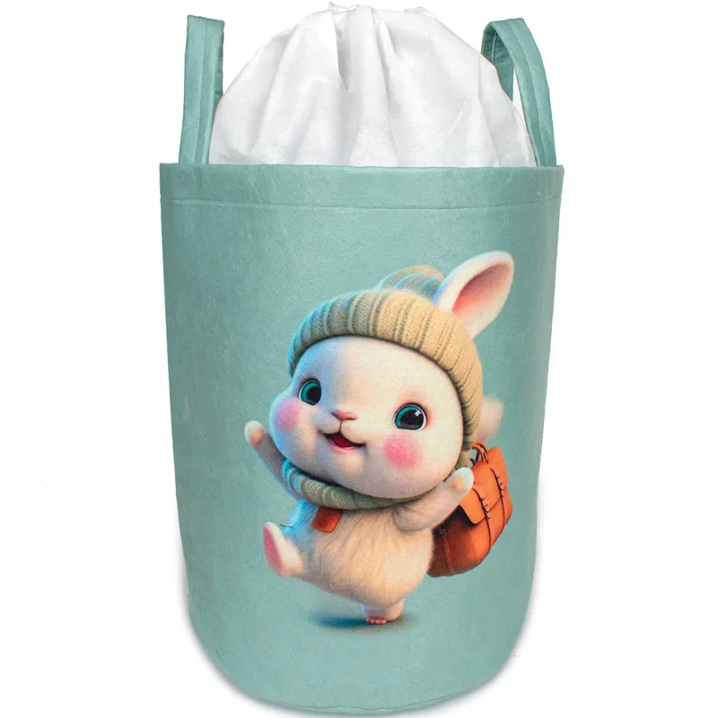 Καλάθι Αποθήκευσης Φ50x45 Dimcol Happy Bunny 42 Mint