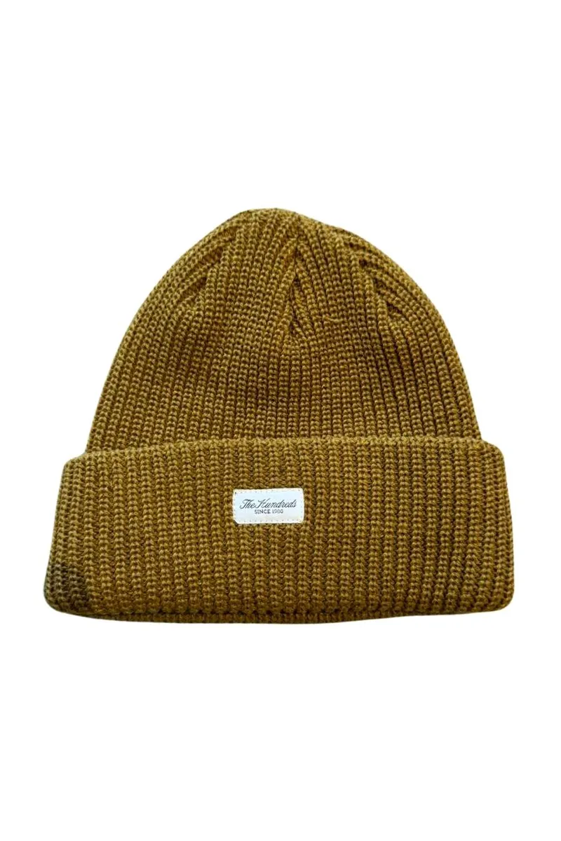 THE HUNDREDS Σκούφοι F24 Crisp Beanie -ΧΑΚΙ-T24F106038
