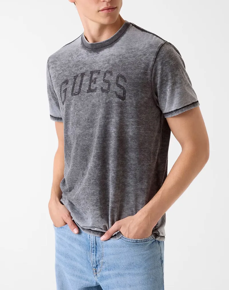 GUESS SS BSC MARINE LOGO TEE ΜΠΛΟΥΖΑ ΑΝΔΡΙΚΟ M6RI11KC4J0-JBLK JetBlack