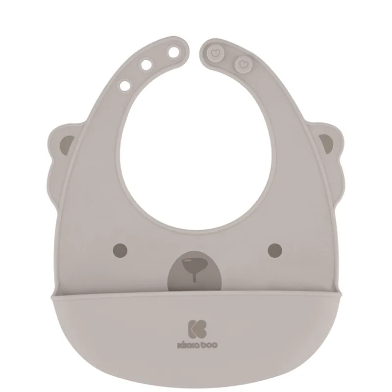 Σαλιάρα Σιλικόνης 4+ Μηνών Kikka Boo Bib Μπεζ
