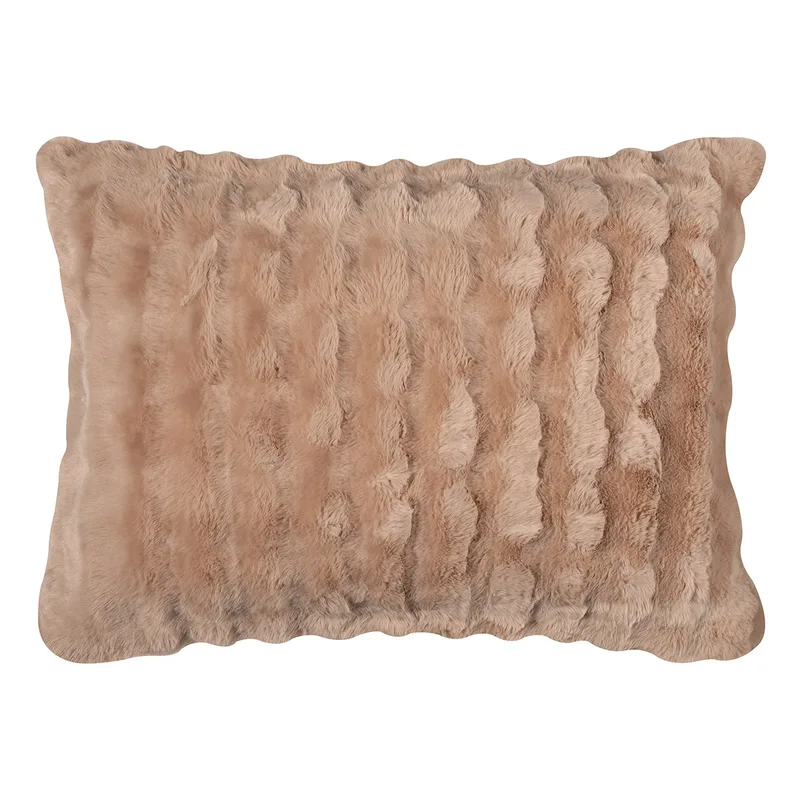 Γούνινη Μαξιλαροθήκη (50x70) Silk Fashion Burble L.Brown