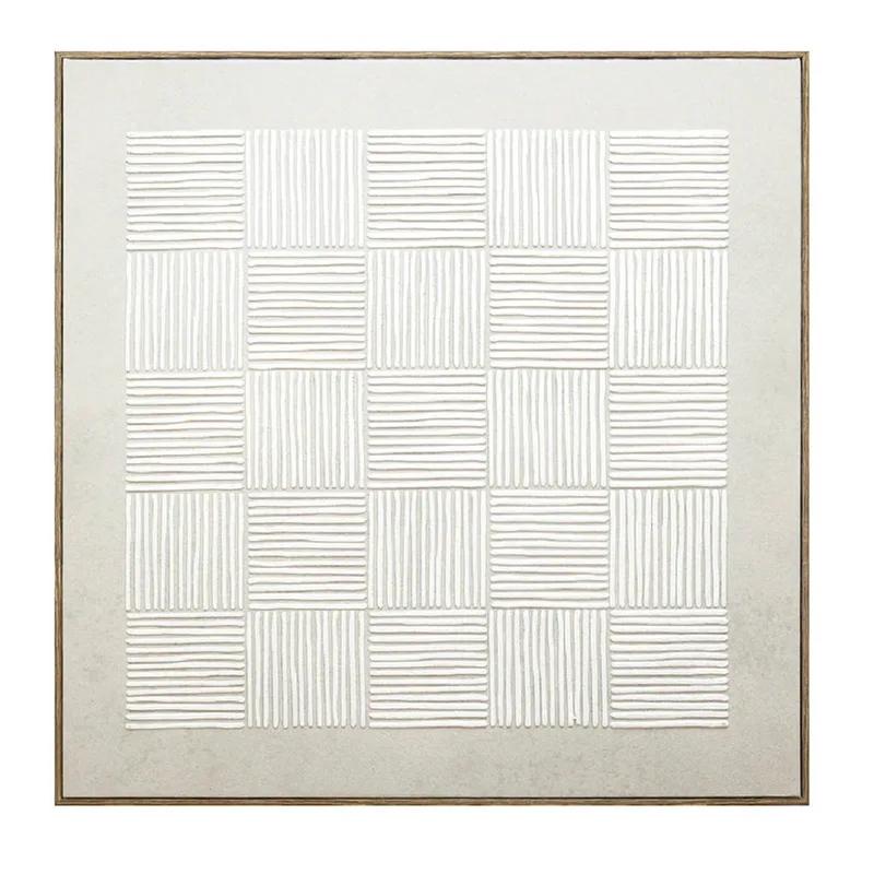 Πίνακας Με Κορνίζα (60x60) Espiel Μπεζ FAL312