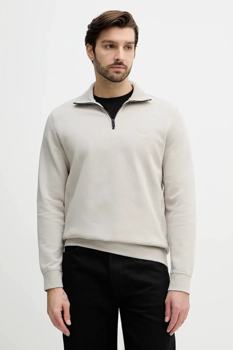 Βαμβακερή μπλούζα BOSS BOSS CASUAL