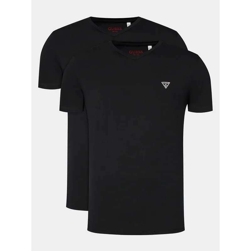 Guess Σετ t-shirts Caleb U97G03 KCD31 Μαύρο Regular Fit