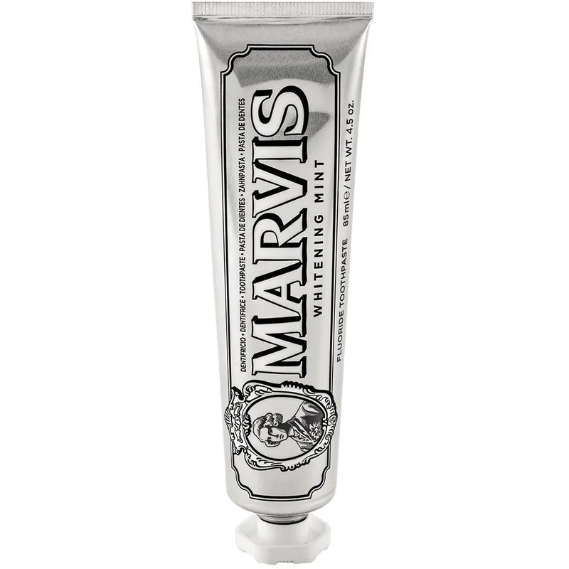 Marvis Whitening Mint Toothpaste Οδοντόκρεμα με Μέντα για την Αποκατάσταση του Φυσικού Λευκού των Δοντιών 85ml