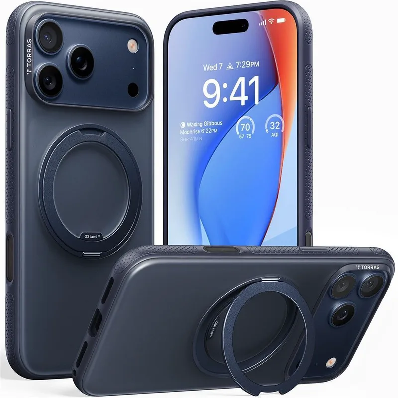 Θήκη Torras R Fitness MagSafe Kickstand Midnight Blue iPhone 17 Pro