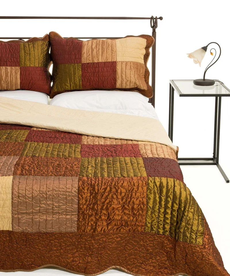 Σετ Κουβερλί Υπέρδιπλο Silk Fashion 6155 Κεραμιδί 220x240