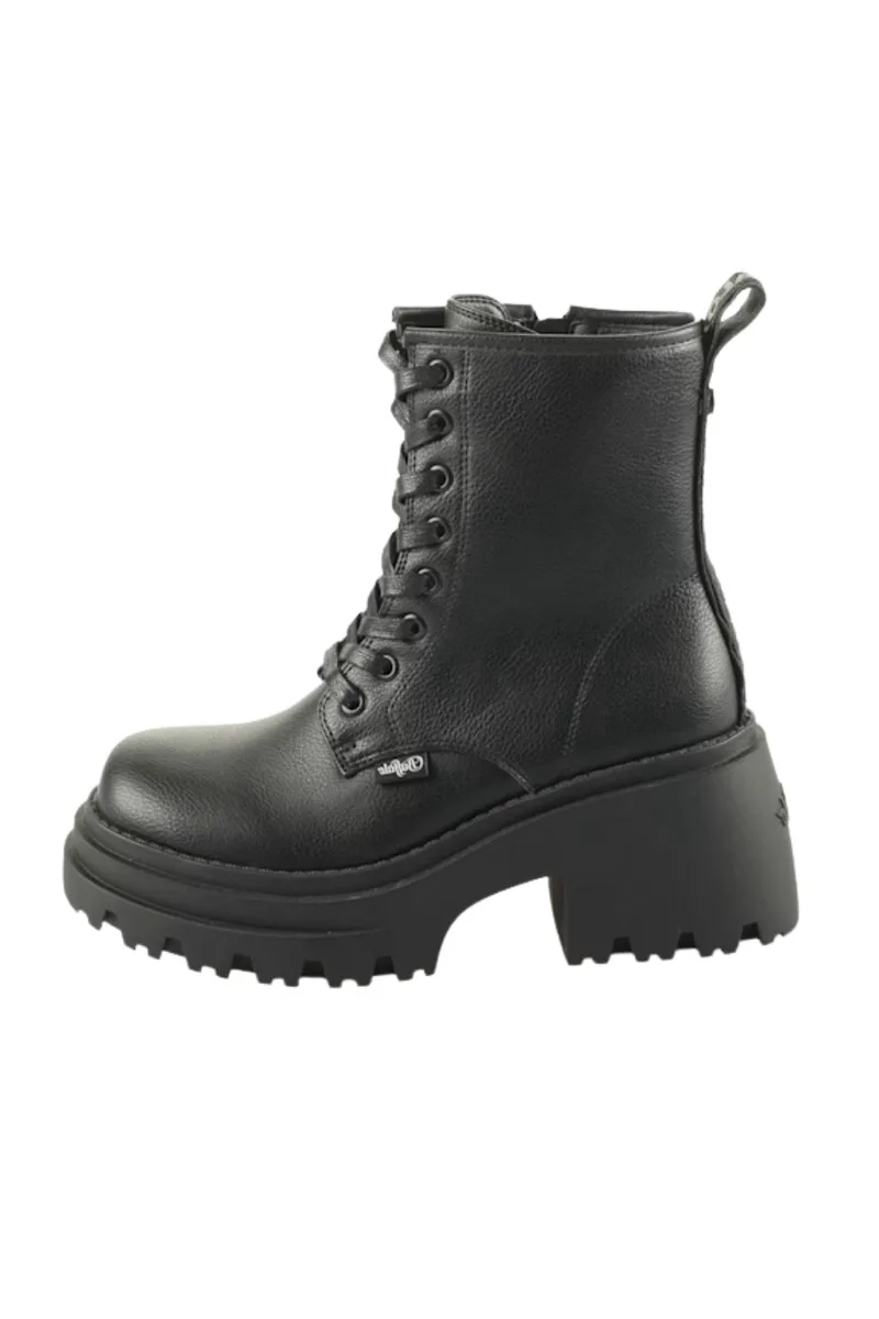 BUFFALO Γυναικεία Μποτάκια BRAVR LACE UP -ΜΑΥΡΟ-1622538-BLACK