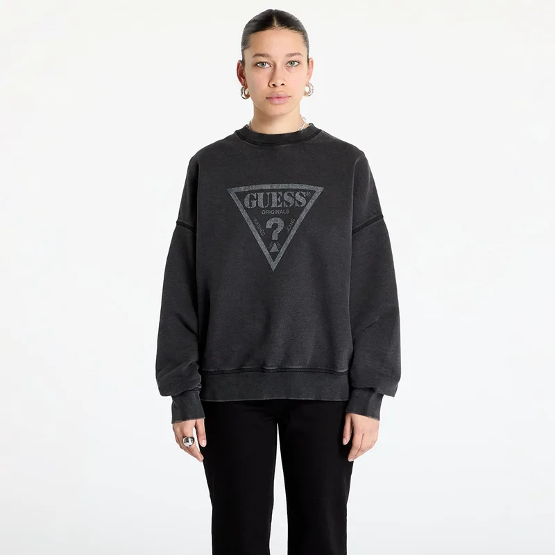 Φούτερ Guess Originals Vintage Triangle Sweatshirt Jet Black Multi M