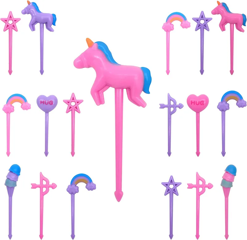 Food picks Unicorn 6pcs