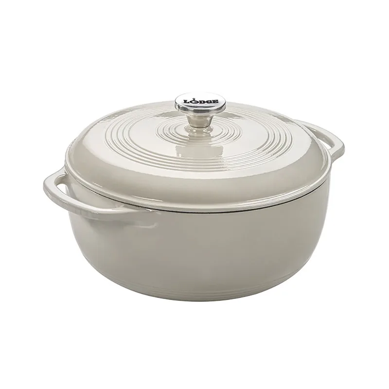 Lodge Γάστρα - Κατσαρόλα Εμαγιέ Μαντεμένια Cream 5,68lt