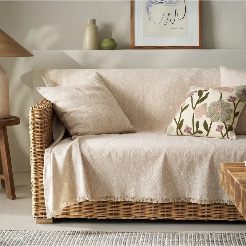 Ριχτάρι Πολυθρόνας Gofis Home Delia Sesame Μπεζ 20-07-563-1/06 180x180