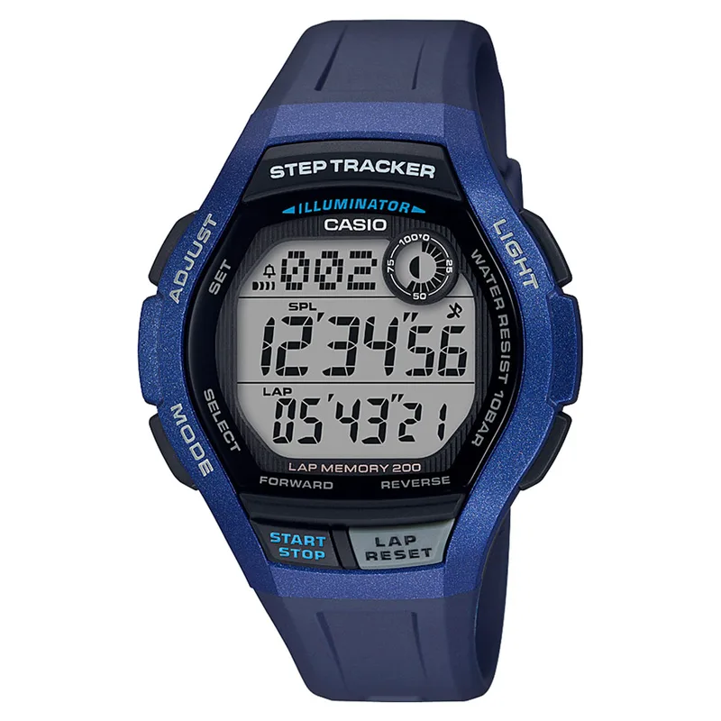 CASIO Collection Blue Rubber Strap WS-2000H-2AVEF