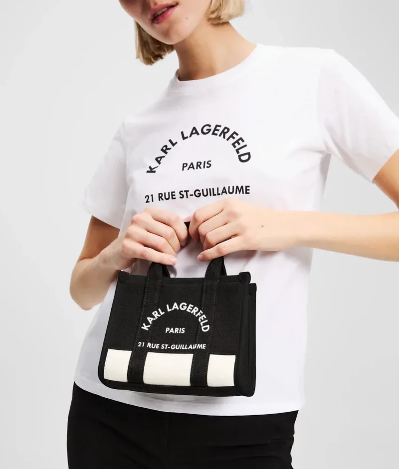 Karl Lagerfeld Γυναικεία K/Rsg Mini Tote Τσάντα Μαύρη A3W50027 Μαύρο