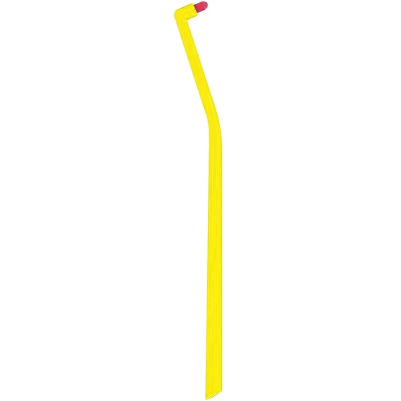 Curaprox CS 1006 Single Toothbrush Κίτρινο / Φούξια Μονοθύσανη Οδοντόβουρτσα για Αποτελεσματικό Καθαρισμό Ορθοδοντικών Μηχανισμών & Εμφυτευμάτων 1 Τεμάχιο