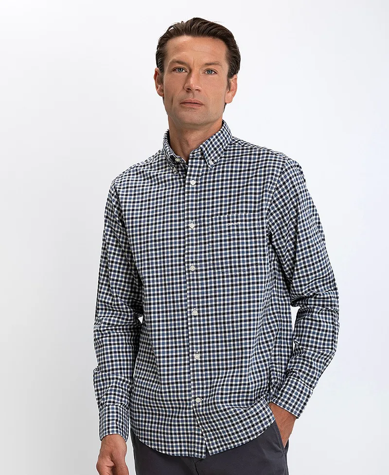 Gant Ανδρικό Πουκάμισο Regular Fit Βαμβακερό Καρό