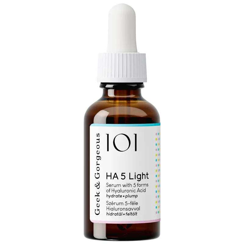 Geek & Gorgeous 101 HA 5 Light Serum with 5 forms of Hyaluronic Acid 30ml