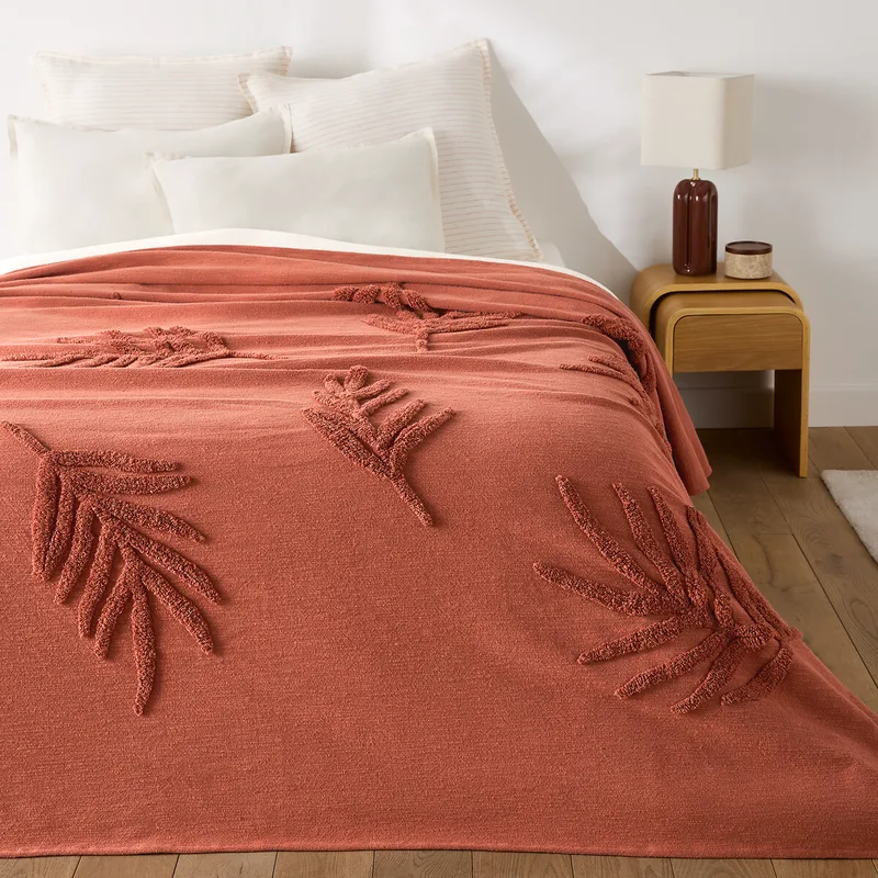 Βαμβακερό κάλυμμα κρεβατιού με tufted μοτίβα 180x230 cm