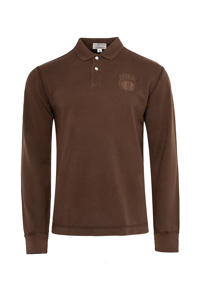 Ανδρική Kingston Pique Polo μπλούζα σε Custom γραμμή - 0442738 Bison Brown