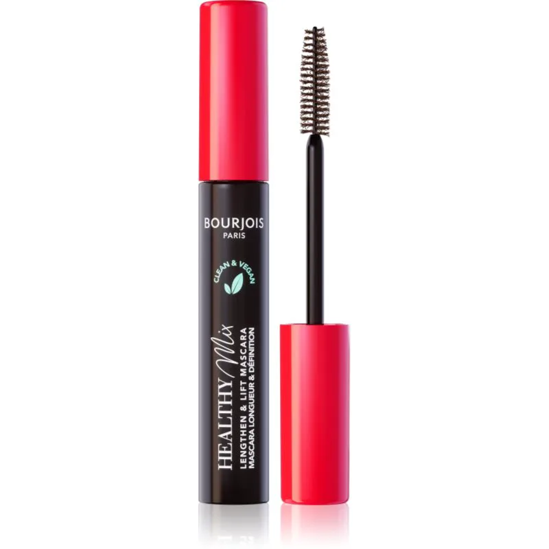 Bourjois Healthy Mix μάσκαρα για όγκο και επιμήκυνση απόχρωση 002 Ultra Brown 7 ml