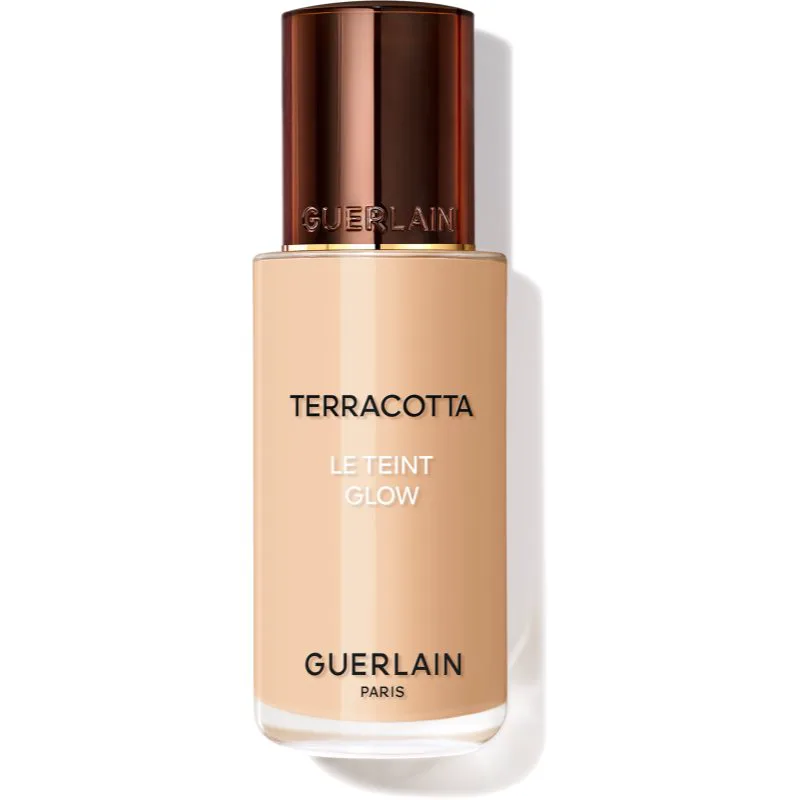 GUERLAIN Terracotta Le Teint Glow υγρό μεικ απ για φωτεινότητα για φυσική εμφάνιση απόχρωση 2W Warm 35 ml