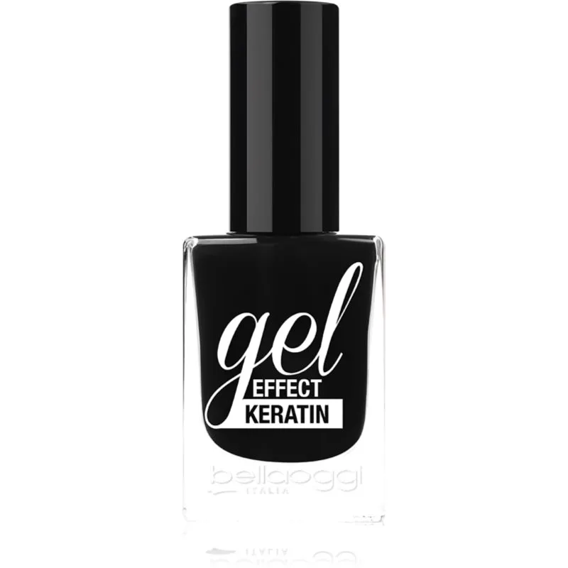 bellaoggi Gel Effect Keratin Nail Polish βερνίκι νυχιών απόχρωση Black To Χρυσό 10 ml