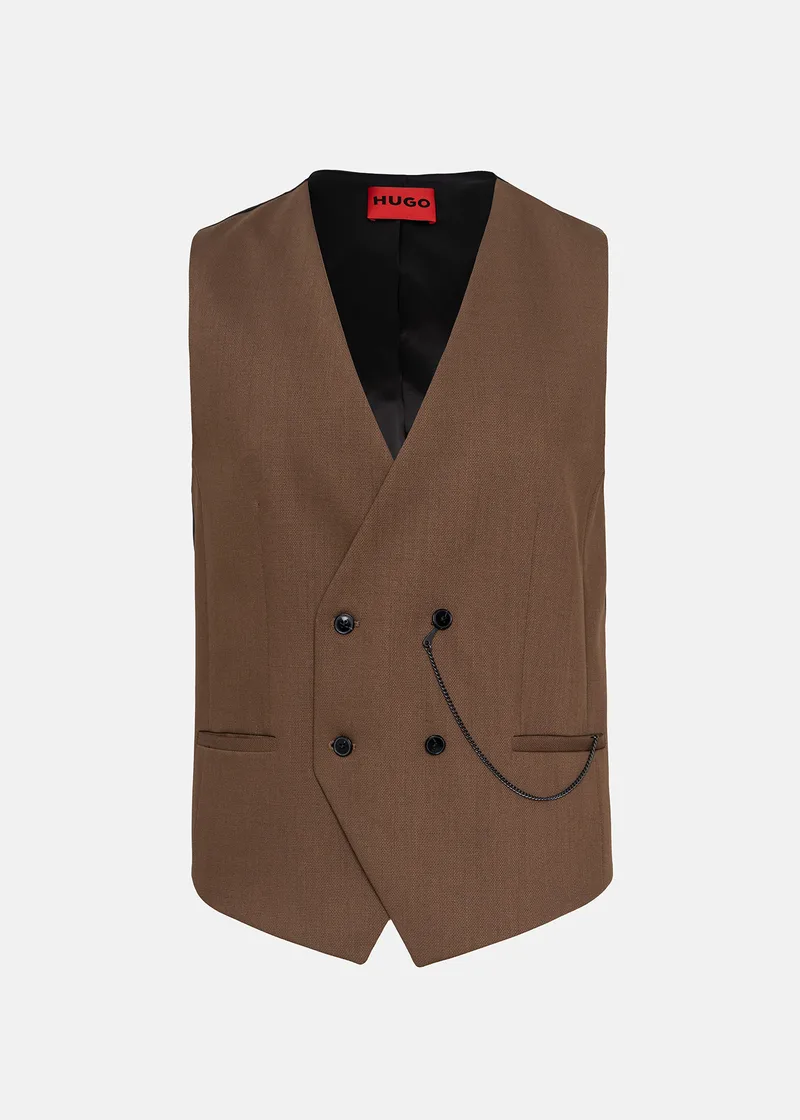 HUGO Γιλέκο της σειράς Vin232 - 50495613 212 Medium Brown