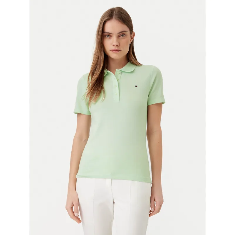 Tommy Hilfiger Polo 1985 WW0WW43225 Πράσινο Slim Fit